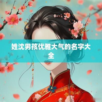姓沈男孩优雅大气的名字大全