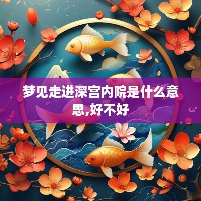 梦见走进深宫内院是什么意思,好不好