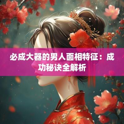 必成大器的男人面相特征：成功秘诀全解析