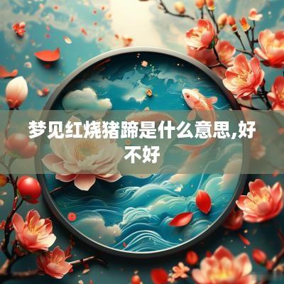 梦见红烧猪蹄是什么意思,好不好