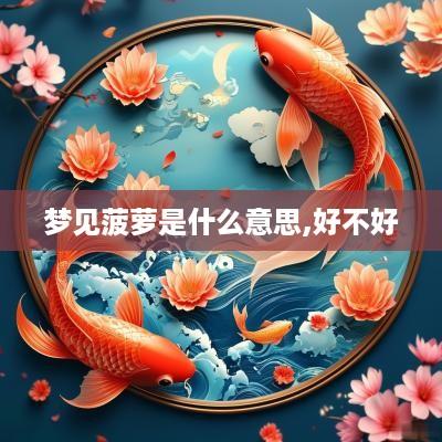 梦见菠萝是什么意思,好不好