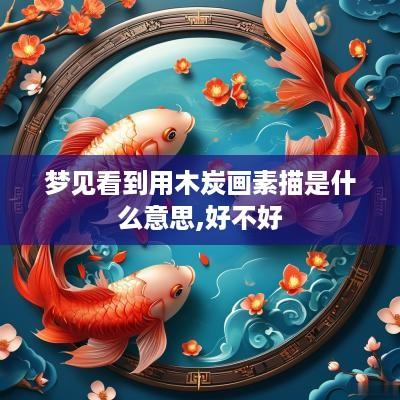 梦见看到用木炭画素描是什么意思,好不好