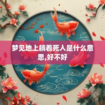 梦见地上躺着死人是什么意思,好不好