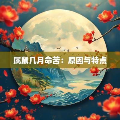 属鼠几月命苦：原因与特点
