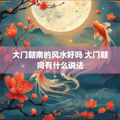 大门朝南的风水好吗 大门朝向有什么说法