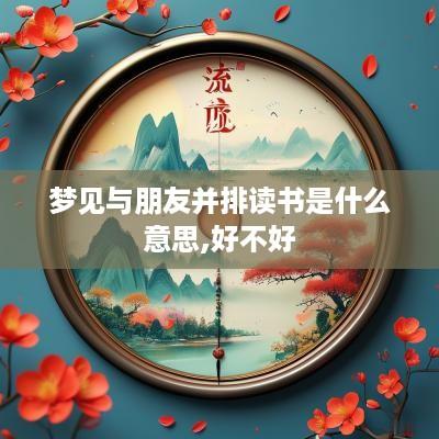 梦见与朋友并排读书是什么意思,好不好