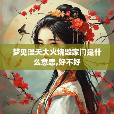 梦见漫天大火烧毁家门是什么意思,好不好