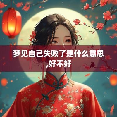 梦见自己失败了是什么意思,好不好