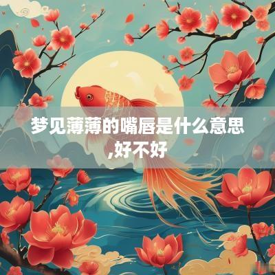 梦见薄薄的嘴唇是什么意思,好不好