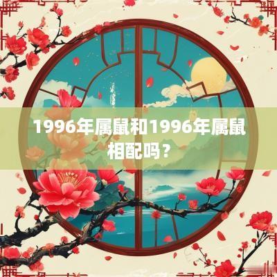 1996年属鼠和1996年属鼠相配吗？