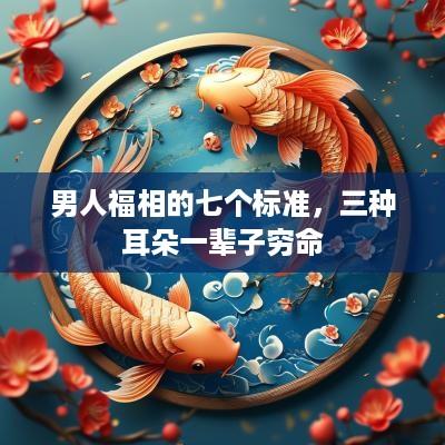 男人福相的七个标准，三种耳朵一辈子穷命