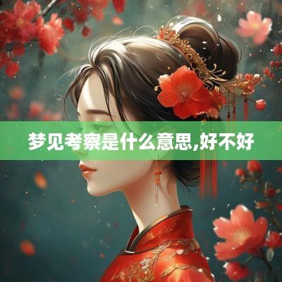 梦见考察是什么意思,好不好