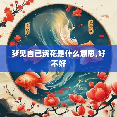梦见自己浇花是什么意思,好不好