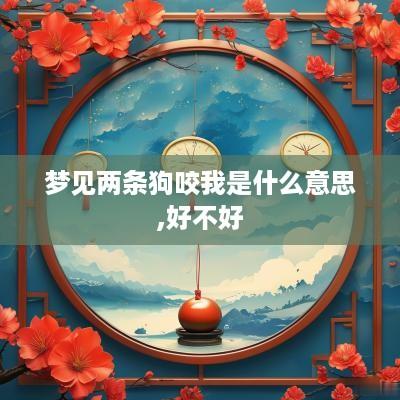 梦见两条狗咬我是什么意思,好不好