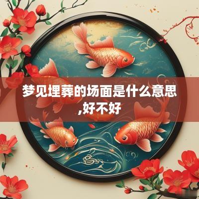 梦见埋葬的场面是什么意思,好不好