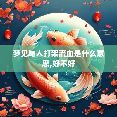 梦见与人打架流血是什么意思,好不好