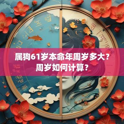 属狗61岁本命年周岁多大？周岁如何计算？