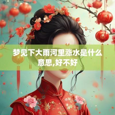 梦见下大雨河里涨水是什么意思,好不好
