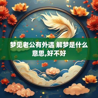梦见老公有外遇 解梦是什么意思,好不好