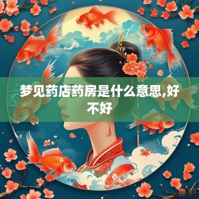 梦见药店药房是什么意思,好不好