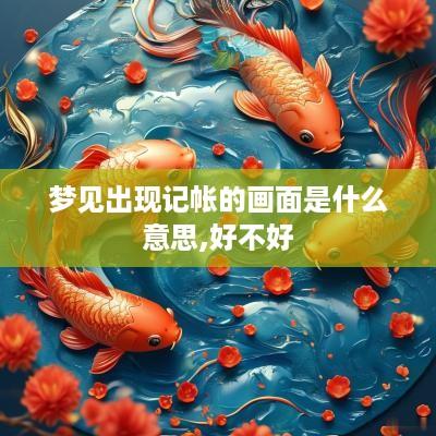梦见出现记帐的画面是什么意思,好不好