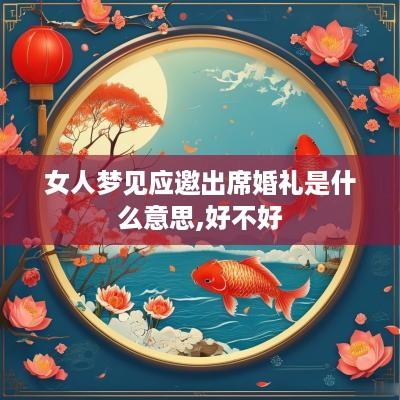 女人梦见应邀出席婚礼是什么意思,好不好