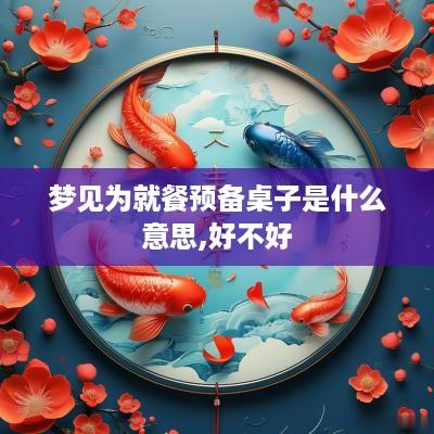 梦见为就餐预备桌子是什么意思,好不好