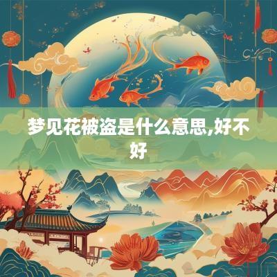 梦见花被盗是什么意思,好不好