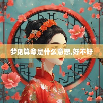 梦见算命是什么意思,好不好