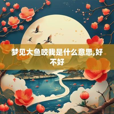 梦见大鱼咬我是什么意思,好不好