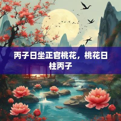丙子日坐正官桃花，桃花日柱丙子
