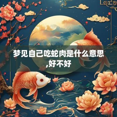 梦见自己吃蛇肉是什么意思,好不好