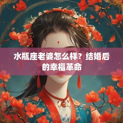 水瓶座老婆怎么样？结婚后的幸福革命