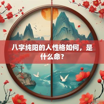 八字纯阳的人性格如何，是什么命？