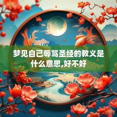 梦见自己辱骂圣经的教义是什么意思,好不好