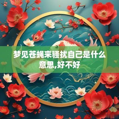 梦见苍蝇来骚扰自己是什么意思,好不好