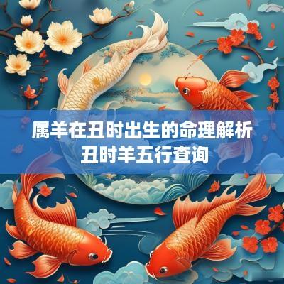 属羊在丑时出生的命理解析 丑时羊五行查询