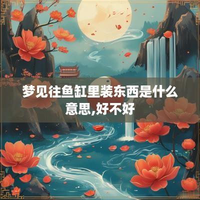 梦见往鱼缸里装东西是什么意思,好不好