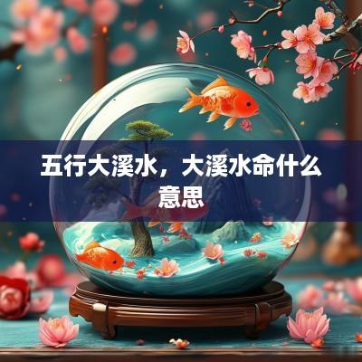 五行大溪水，大溪水命什么意思
