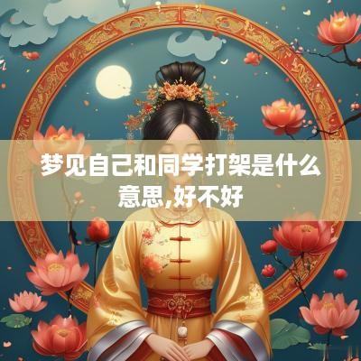 梦见自己和同学打架是什么意思,好不好