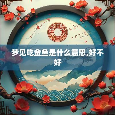 梦见吃金鱼是什么意思,好不好