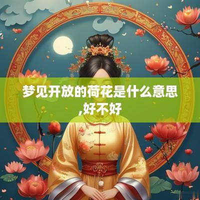 梦见开放的荷花是什么意思,好不好
