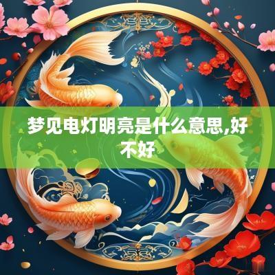 梦见电灯明亮是什么意思,好不好