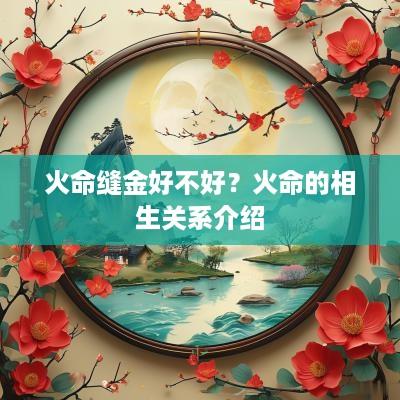 火命缝金好不好？火命的相生关系介绍