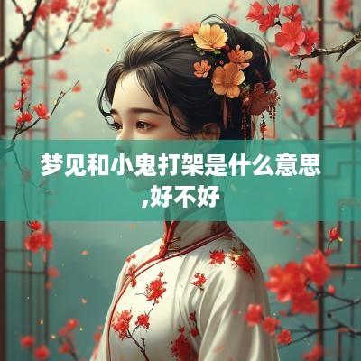 梦见和小鬼打架是什么意思,好不好