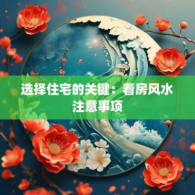 选择住宅的关键：看房风水注意事项
