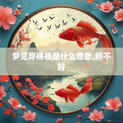梦见穿棉袄是什么意思,好不好