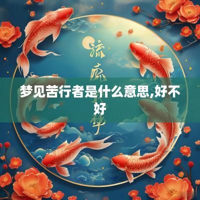 梦见苦行者是什么意思,好不好
