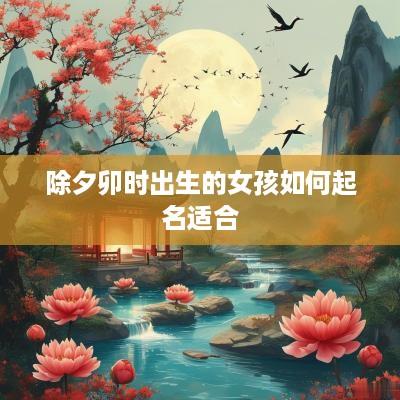 除夕卯时出生的女孩如何起名适合