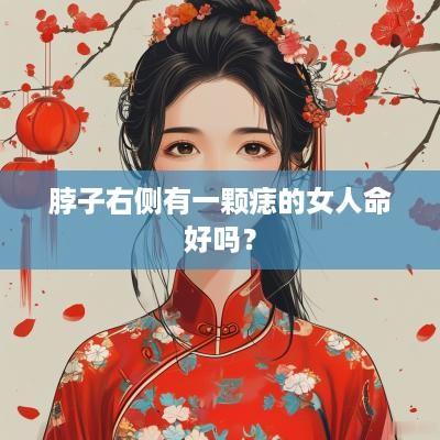 脖子右侧有一颗痣的女人命好吗？